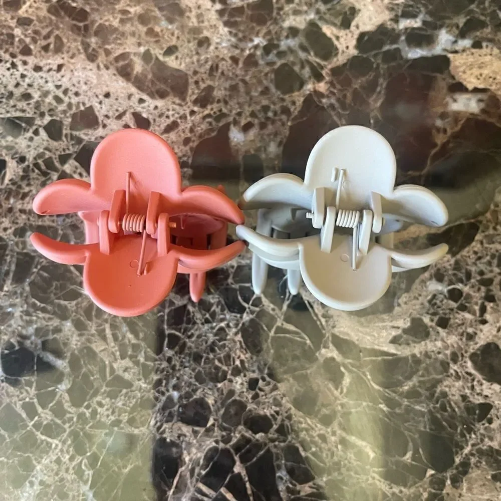 🎃 - ANTHROPOLOGIE Matte Art Flower Hair Clips!